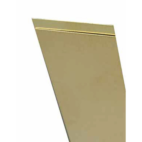 .010 Thick X 4" W X 10" L Brass Sheet - No. 251 .010 Thick X 4" W X 10" L Brass Sheet - No. 251