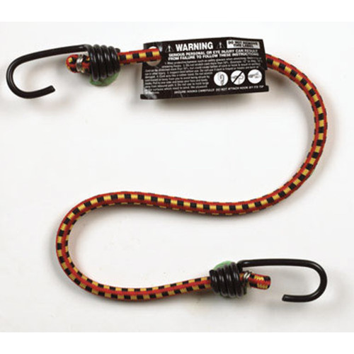24" L Bungee Cord, Rubber With Jacket, 70 lb Hooks - No. 06025 24" L Bungee Cord, Rubber With Jacket, 70 lb Hooks - No. 06025