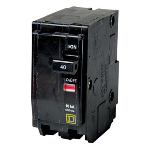 40 Amp Circuit Breaker, Double Pole,120/240 Volt Brand QO - No. QO240 40 Amp Circuit Breaker, Double Pole,120/240 Volt Brand QO - No. QO240