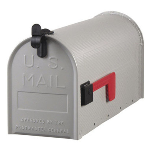 Mailbox, Size T1 Rural, Steel, Grey - No. ST10 Mailbox, Size T1 Rural, Steel, Grey - No. ST10