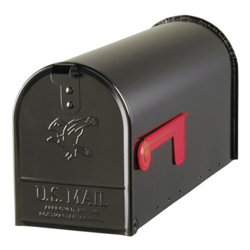 Mailbox, Size T1, Elite With Eagle On Door, Black - No. E1100B00 Mailbox, Size T1, Elite With Eagle On Door, Black - No. E1100B00