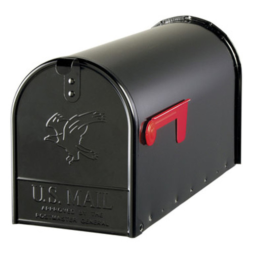 Mailbox, Size T2, Elite With Eagle On Door, Black - No. E1600B00 Mailbox, Size T2, Elite With Eagle On Door, Black - No. E1600B00