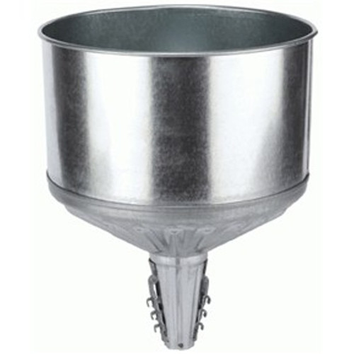 Funnel, Galvanized, Tractor Lock-On with Screen, 8 Quart - No. 75-008
