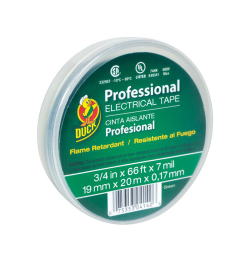 3/4" X 66' Electrical Tape Green, Pro 667 - No. 299014 3/4" X 66' Electrical Tape Green, Pro 667 - No. 299014