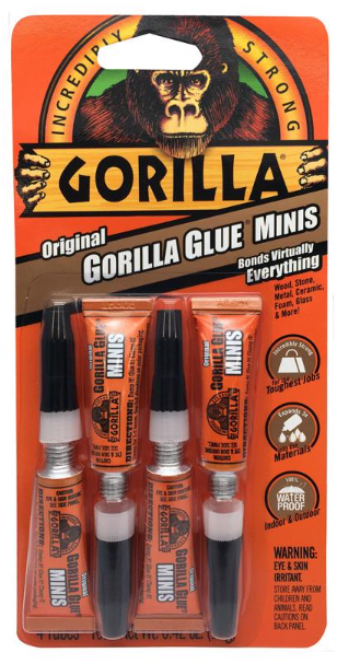 Gorilla Glue, 3 Gram Single Use Tubes, 4/PK - No. 5000504