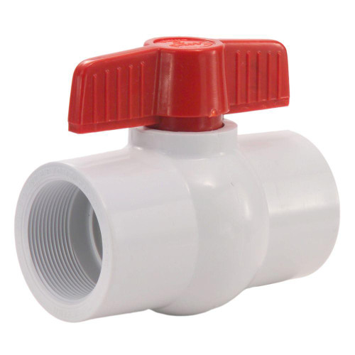 1/2" PVC Ball Valve, Threaded, FPT X FPT - No. 4021242 1/2" PVC Ball Valve, Threaded, FPT X FPT - No. 4021242