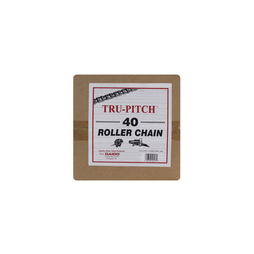 1/2" X 10' Roller Chain, ANSI No. 40 - Brand Tru-Pitch - No. RC40