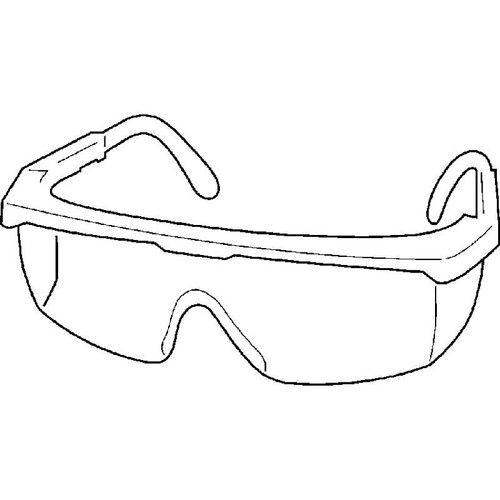 Strobe Clear Lens BWR Frame Safety Glass - No. 49US80 Strobe Clear Lens BWR Frame Safety Glass - No. 49US80