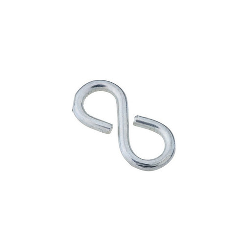 #813, 7/8" Closed S Hook, Zinc Plated, 6/PK - No. N121-434 #813, 7/8" Closed S Hook, Zinc Plated, 6/PK - No. N121-434