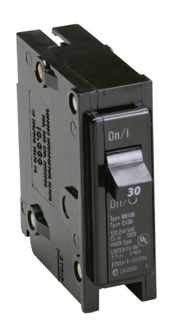 BR 30 amp Plug On Single Pole Circuit Breaker - No. BR130