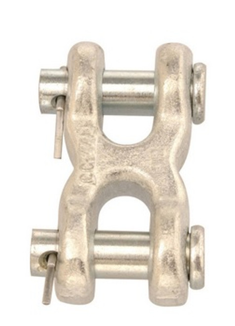 7/16” Forged Steel Double Clevis,  Zinc-Plated , WLL 9200 lb. - No. T5423302