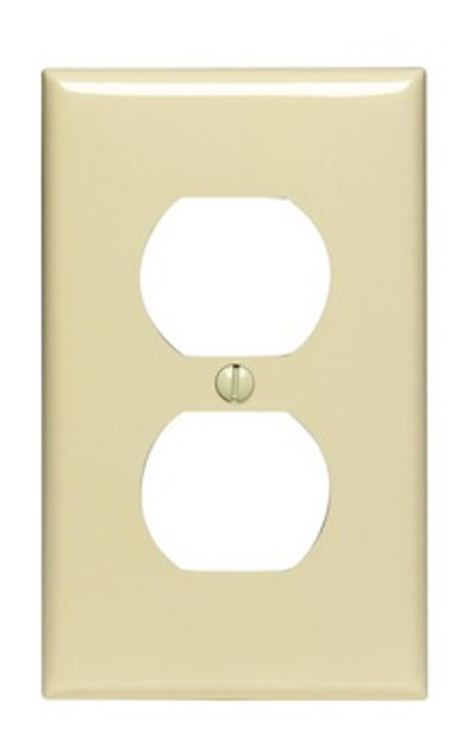 Ivory 1 Gang Nylon Duplex Outlet Wall Plate - No. 80703-00I