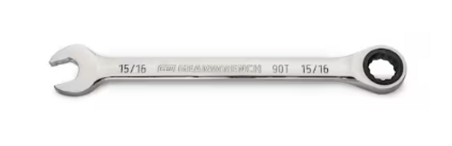 15/16" 90-Tooth 12 Point Ratcheting Combination Wrench - No. 2457612 15/16" 90-Tooth 12 Point Ratcheting Combination Wrench - No. 2457612