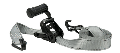 1.5" x 12' Gray Tie Down w/Ratchet - No. 45545