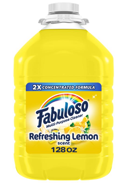 Fabuloso Lemon Scent All Purpose Cleaner Liquid 128 oz - No. US06531A
