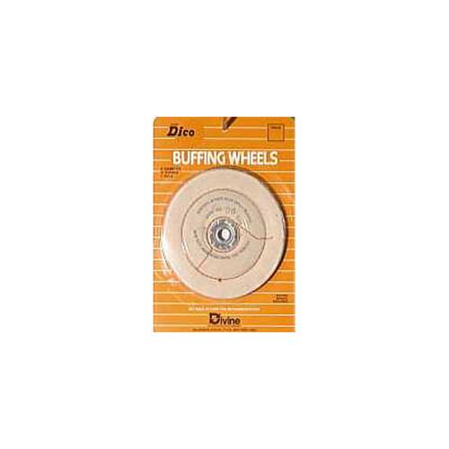 Buffing Wheel 6" Cushion Sewed 1/2" Arbor - No. 527-36-6