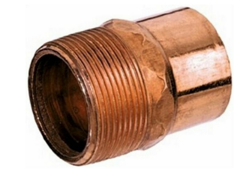 1/2" Wrought Copper Adapter - No. W01200T