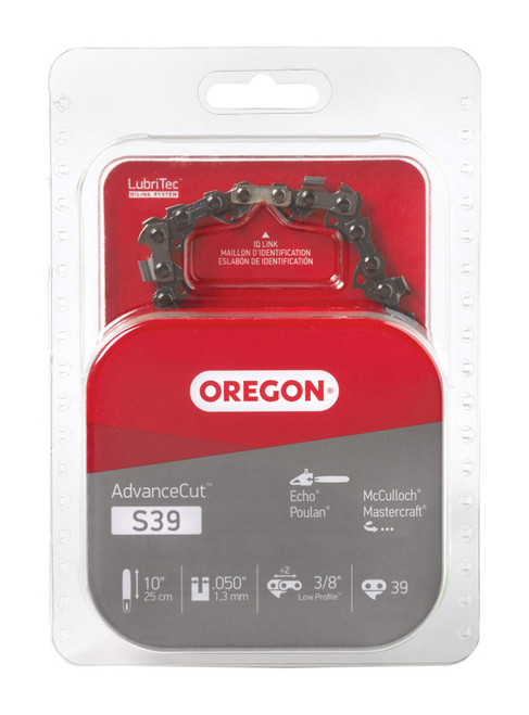 AdvanceCut 10 in. 39 links Chainsaw Chain - No. S39 AdvanceCut 10 in. 39 links Chainsaw Chain - No. S39