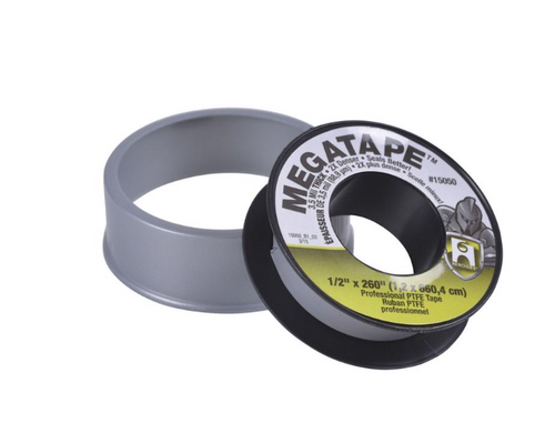 Hercules Megatape Gray 1/2 in. W X 260 in. L PTFE Tape - No. 150501 Hercules Megatape Gray 1/2 in. W X 260 in. L PTFE Tape - No. 150501