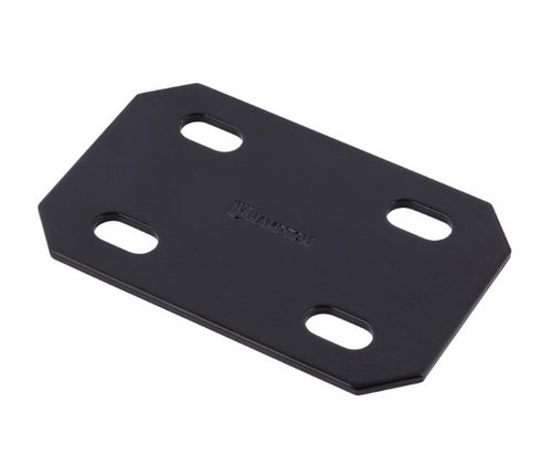 1/8 in. H X 3 in. W X 4.75 in. L Black Steel Mending Plate - No. 02-3411-503 1/8 in. H X 3 in. W X 4.75 in. L Black Steel Mending Plate - No. 02-3411-503