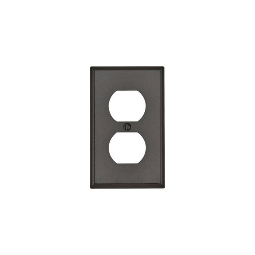 Duplex Receptacle Wall Plate, STD Size, Brown - No. 001-85003-000 Duplex Receptacle Wall Plate, STD Size, Brown - No. 001-85003-000