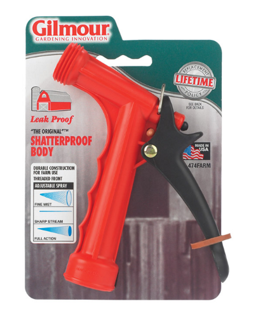 Continuous Plastic Threaded Front Hose Nozzle - No. 1065663 Continuous Plastic Threaded Front Hose Nozzle - No. 1065663