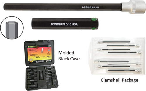 ProHold® Hex End Socket Bits - ProGuard™ Finish 5 Piece Set - No. 30645 ProHold® Hex End Socket Bits - ProGuard™ Finish 5 Piece Set - No. 30645