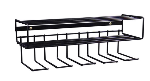 7.5 in. H X 21.5 in. W X 7.5 in. D Black Steel Wall Mount Tool Holder - No. C2M5032P 7.5 in. H X 21.5 in. W X 7.5 in. D Black Steel Wall Mount Tool Holder - No. C2M5032P