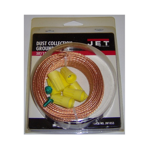 D.C. Grounding Kit for Dust Collection, 50 ft - No. JW1053 D.C. Grounding Kit for Dust Collection, 50 ft - No. JW1053