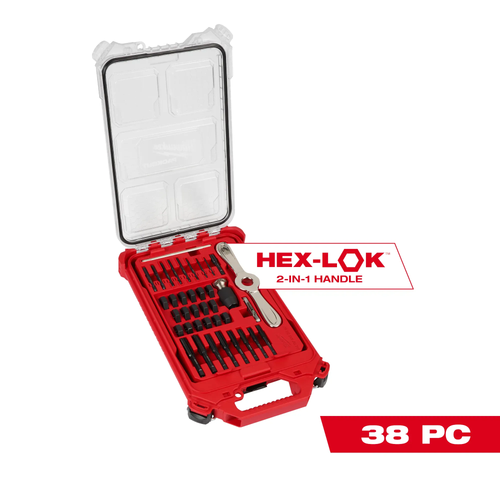 38PC SAE Tap & Die PACKOUT™ Set w/ Hex-LOK™ 2-in-1 Handle - No. 49-22-5604 38PC SAE Tap & Die PACKOUT™ Set w/ Hex-LOK™ 2-in-1 Handle - No. 49-22-5604