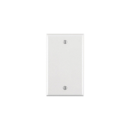 Blank Wall Plate, Hard Plastic Urea, 1 Gang, White - No. 001-88014-000 Blank Wall Plate, Hard Plastic Urea, 1 Gang, White - No. 001-88014-000