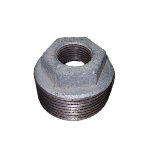 1-1/2" X 1/8" Galvanized Malleable Iron Hex Bushing - No. 1BXA.NB 1-1/2" X 1/8" Galvanized Malleable Iron Hex Bushing - No. 1BXA.NB