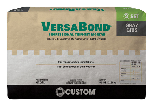 VersaBond Gray Thin-Set Mortar 50 lb - No. MTSG50 VersaBond Gray Thin-Set Mortar 50 lb - No. MTSG50