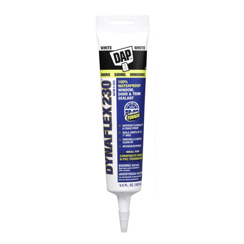 Dynaflex 230 White Premium Latex Sealant 5.5 oz - No. 18886 Dynaflex 230 White Premium Latex Sealant 5.5 oz - No. 18886