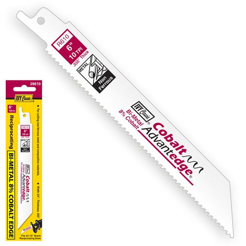 R610C 6" 10T Bi-Metal Recip Saw Blades - No. 28610