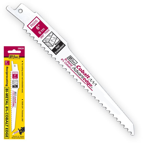 R656C 6" 6T Bi-Metal Recip Saw Blades - No. 28620