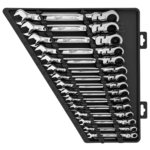15pc Metric Flex Head Ratcheting Combination Wrench - No. 48-22-9513 15pc Metric Flex Head Ratcheting Combination Wrench - No. 48-22-9513