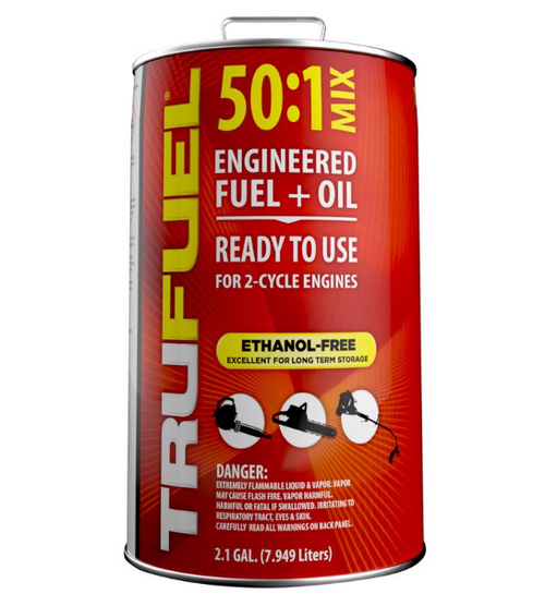 TruFuel Ethanol-Free 2-Cycle 50:1 Engineered Fuel and Oil 2.1 gal - No. 301027210102 TruFuel Ethanol-Free 2-Cycle 50:1 Engineered Fuel and Oil 2.1 gal - No. 301027210102