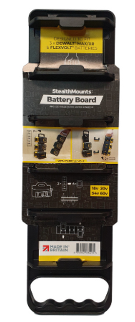 StealthMounts SM-BD-DW20-H-1 Battery Board with Handle For DeWalt - No. BD-DW20-H-1 StealthMounts SM-BD-DW20-H-1 Battery Board with Handle For DeWalt - No. BD-DW20-H-1