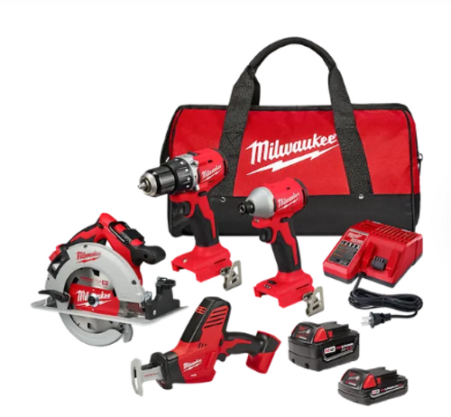 M18™ 4 Tool Combo Kit - No. 3693-24CX M18™ 4 Tool Combo Kit - No. 3693-24CX