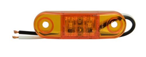Amber Oblong Clearance/Side Marker LED Light - No. C3221A Amber Oblong Clearance/Side Marker LED Light - No. C3221A