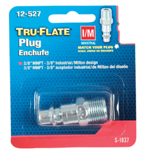 Steel Air Plug 3/8 in. Male - No. TRFL12527 Steel Air Plug 3/8 in. Male - No. TRFL12527