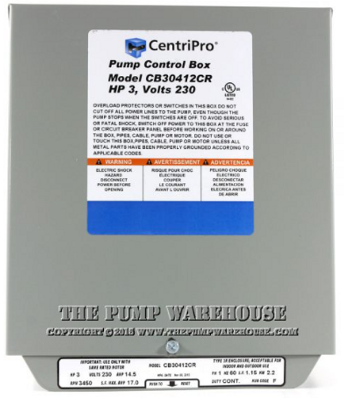 CentriPro CSCR Control Box 3 HP - No. 00094