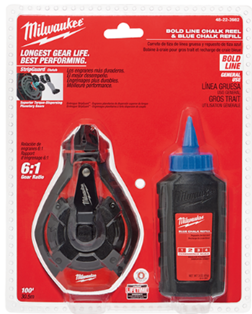 100' Bold Line Kit w/ Blue Chalk - No. 48-22-3982