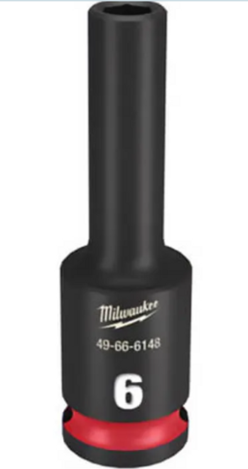 SHOCKWAVE Impact Duty™ 3/8"Drive 6MM Deep 6 Point Socket - No. 49-66-6148 SHOCKWAVE Impact Duty™ 3/8"Drive 6MM Deep 6 Point Socket - No. 49-66-6148