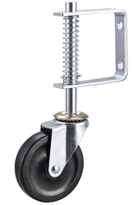 4 in. D Swivel Hard Rubber Gate Caster 125 lb 1 pk - No. 9785