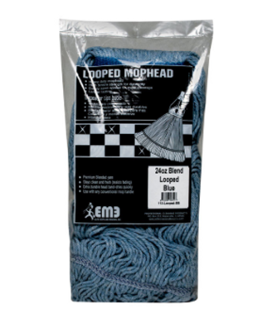 24 oz. Looped Cotton/Synthetic Blend Mop Refill - No. 113-LOOPED-BB 24 oz. Looped Cotton/Synthetic Blend Mop Refill - No. 113-LOOPED-BB