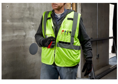 Class 2 High Visibility Yellow Safety Vest - L/XL - No. 48-73-5022 Class 2 High Visibility Yellow Safety Vest - L/XL - No. 48-73-5022