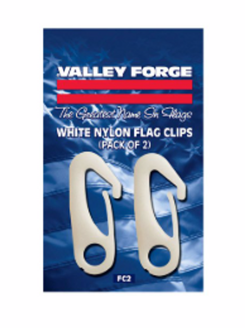 0.5 in. L Nylon Flag Pole Snap Clips - No. FC2