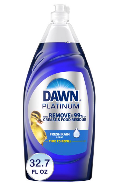 Dawn Platinum Refreshing Rain Scent Liquid Dish Soap 32.7 oz 1 pk - No. 80758929 Dawn Platinum Refreshing Rain Scent Liquid Dish Soap 32.7 oz 1 pk - No. 80758929